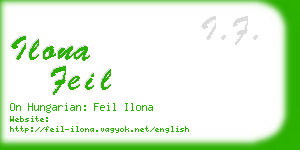 ilona feil business card